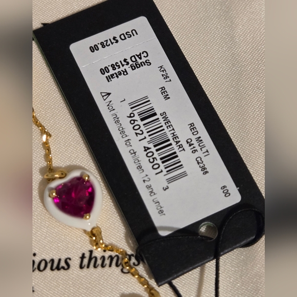 SOLD Kate Spade NWT Gold Sweetheart Line Bracelet - Picture 5 of 6